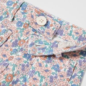 Zara Kids (4-5 Years) MARINE FIT FLORAL TROUSERS Pink | 6917/501